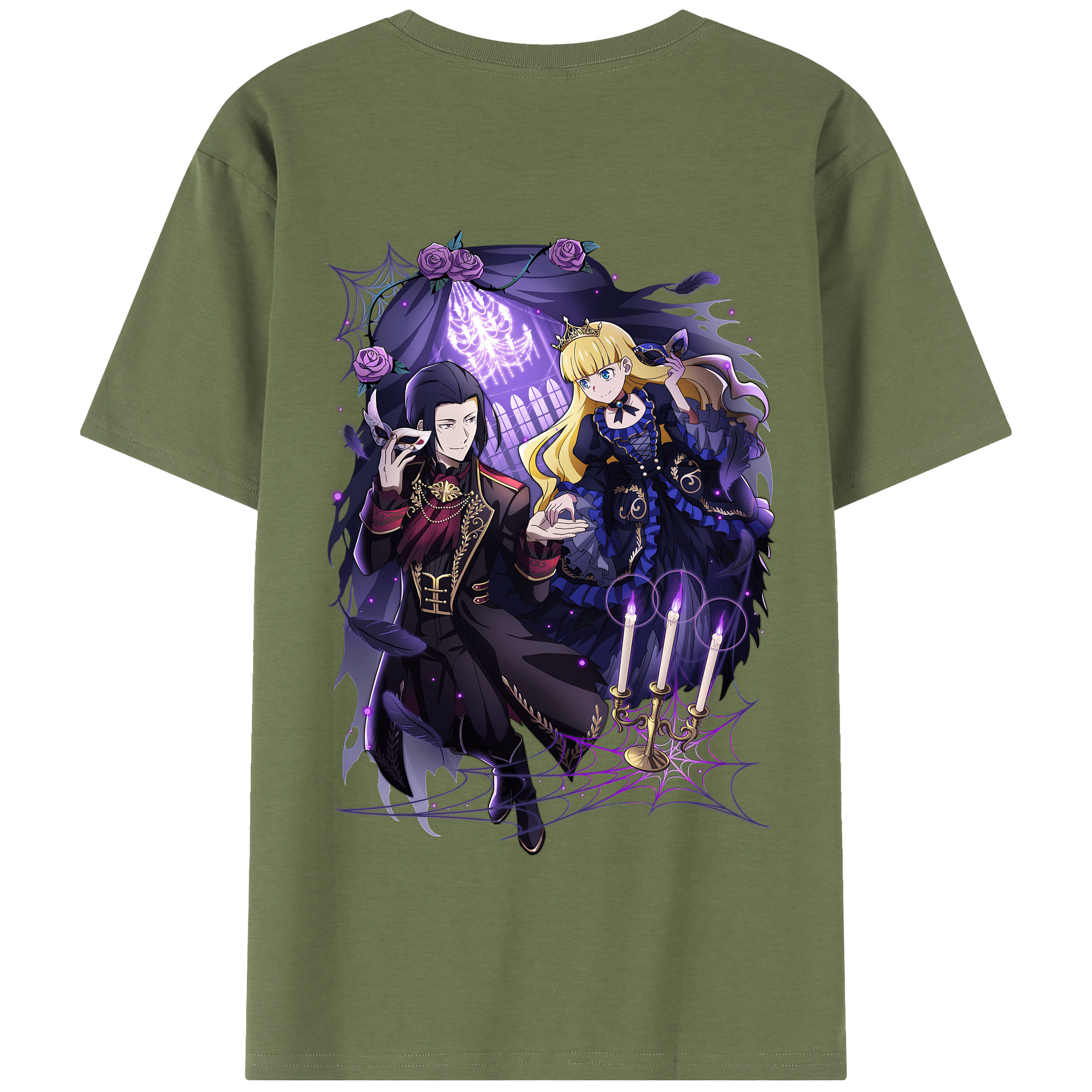 （画像用） 文豪ストレイドッグス Bungo Stray Dogs 綿100％半袖Tシャツ（背面プリント）